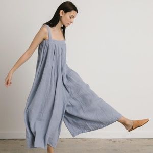 BLACK CRANE WIDE LEG JUMPSUIT